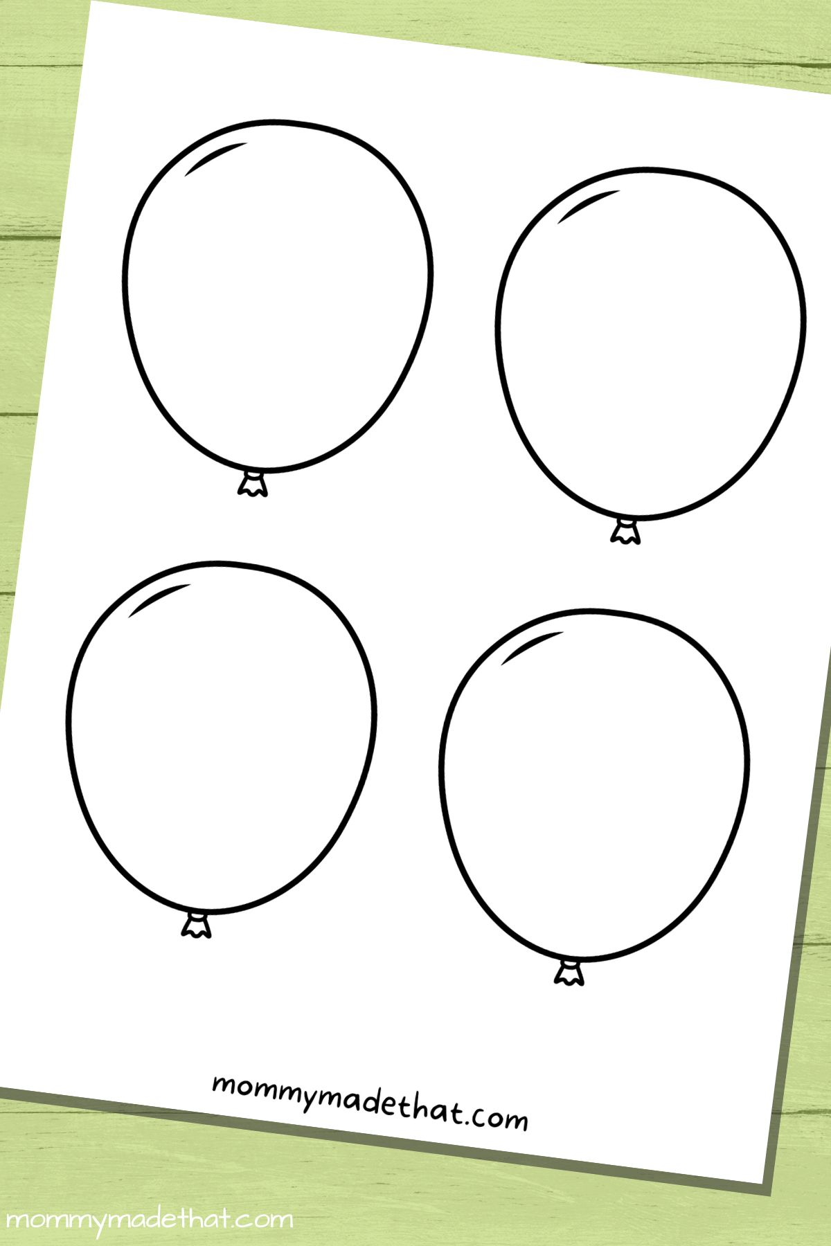 free printable balloon templates (different sizes!!)